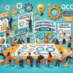 بهبود مستمر و حل مسئله (QCC، کایزن، گمبا، TRIZ) بهبود مستمر و حل مسئله یکی از ارکان اساسی مدیریت کیفیت و بهره‌وری است. در این راستا، روش‌های متعددی برای شناسایی مشکلات، تحلیل آن‌ها و بهبود فرآیندها مورد استفاده قرار می‌گیرند. چهار رویکرد اصلی در این زمینه عبارتند از: حلقه‌های کنترل کیفیت (QCC)، کایزن، گمبا و TRIZ. 1. حلقه‌های کنترل کیفیت (QCC - Quality Control Circles) حلقه‌های کنترل کیفیت گروه‌های کوچکی از کارکنان هستند که به‌طور داوطلبانه گرد هم می‌آیند تا مشکلات کاری را شناسایی و حل کنند. این روش ابتدا در ژاپن توسعه یافت و تأثیر بسزایی در بهبود فرآیندهای کاری داشت. ویژگی‌های QCC: تشکیل گروه‌های کوچک (5 تا 10 نفر) از کارکنان عملیاتی. برگزاری جلسات منظم برای شناسایی و تحلیل مشکلات کیفیتی. استفاده از ابزارهای کیفیت مانند نمودارهای علت و معلول، هیستوگرام و کنترل فرآیند آماری. بهبود مستمر از طریق اجرای پیشنهادهای اصلاحی کارکنان. 2. کایزن (Kaizen) کایزن یک فلسفه مدیریتی ژاپنی است که بر بهبود مستمر در تمامی جنبه‌های سازمان تمرکز دارد. برخلاف نوآوری‌های بزرگ، کایزن بر تغییرات تدریجی اما مداوم تأکید دارد. اصول اساسی کایزن: بهبود تدریجی: تغییرات کوچک اما مستمر. مشارکت همه کارکنان: از مدیران ارشد تا کارگران خط تولید. تمرکز بر حذف اتلافات (Muda): کاهش فعالیت‌های غیرضروری. ایجاد فرهنگ یادگیری و اصلاح مداوم. 3. گمبا (Gemba) گمبا یک مفهوم مدیریتی ژاپنی است که به معنای "محل واقعی" یا "محل وقوع کار" است. در مدیریت کیفیت و تولید، گمبا به محل اجرای عملیات (مانند کارگاه تولیدی، خطوط مونتاژ یا خدمات مشتریان) اشاره دارد. اصول گمبا: حضور مدیران در محل کار: برای درک مشکلات واقعی و یافتن فرصت‌های بهبود. مشاهده دقیق فرآیندها: بررسی شرایط کاری و شناسایی اتلافات. تعامل با کارکنان: دریافت بازخوردهای مستقیم از افرادی که در عملیات روزانه درگیر هستند. 4. نظریه حل خلاقانه مسئله (TRIZ - Theory of Inventive Problem Solving) TRIZ یک روش ساختاریافته برای حل مسائل پیچیده است که بر پایه تحلیل نوآوری‌های ثبت‌شده در پتنت‌ها توسعه یافته است. این روش در دهه 1940 توسط گنریخ آلتشولر در شوروی ابداع شد و امروزه در بسیاری از صنایع کاربرد دارد. اصول TRIZ: شناسایی تناقضات: تحلیل مشکلاتی که به نظر می‌رسد راه‌حل‌های متضادی دارند. استفاده از اصول ابداعی: مجموعه‌ای از 40 اصل خلاقانه برای حل مسائل فنی. تحلیل عملکردی و ماده-میدان (Su-Field Analysis): برای یافتن راه‌حل‌های نوآورانه. توسعه ایده‌های نوین: بر اساس تحلیل روندهای تکاملی سیستم‌ها. نتیجه‌گیری بهبود مستمر و حل مسئله (QCC، کایزن، گمبا، TRIZ)